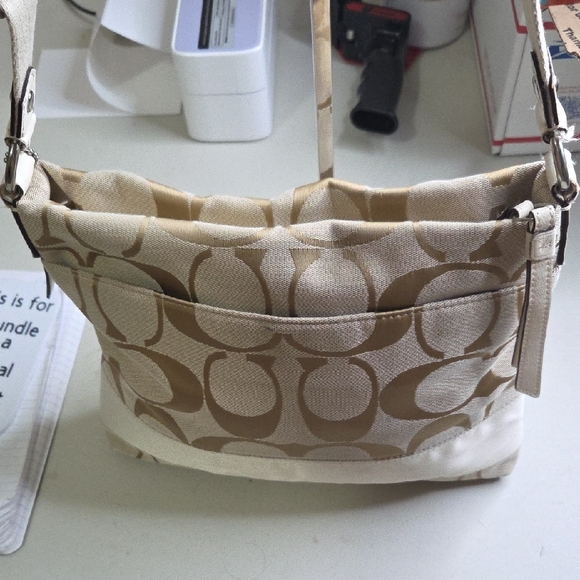 Coach Beige And White Crossbody - Picture 11 of 11